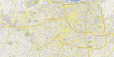 Mappa di Jakarta strada
