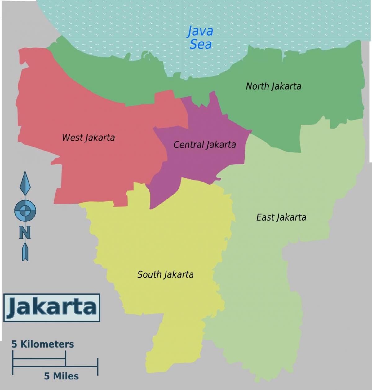 capitale dell'indonesia mappa