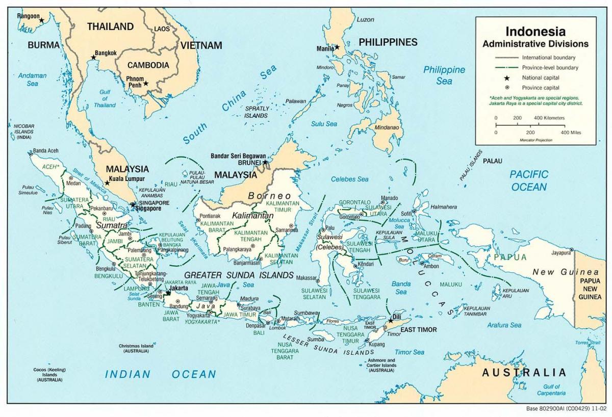 Jakarta, indonesia mappa del mondo