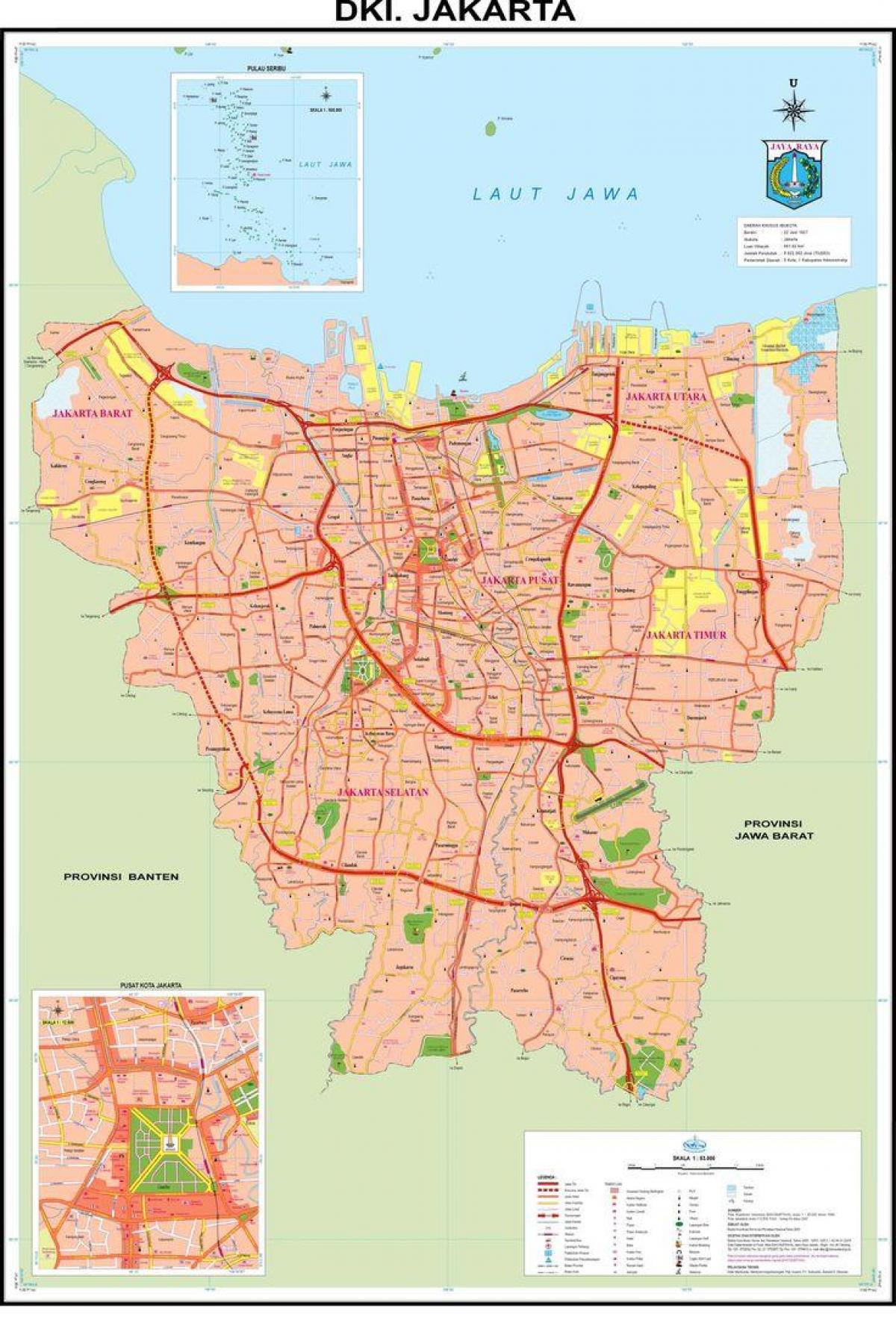 mappa di Jakarta old town