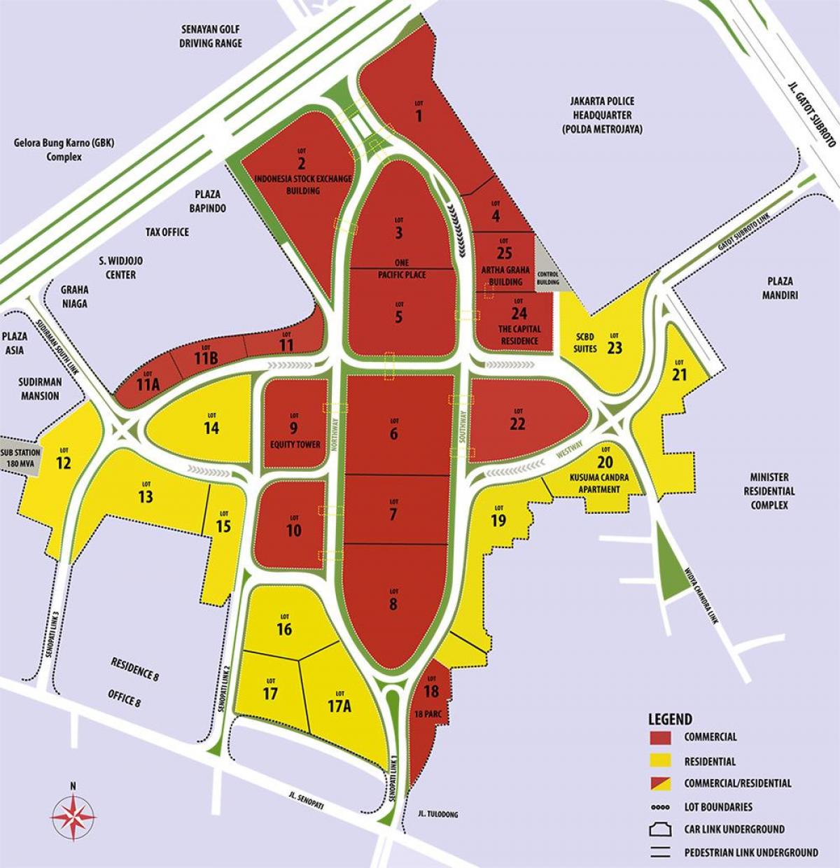 mappa di scbd Jakarta