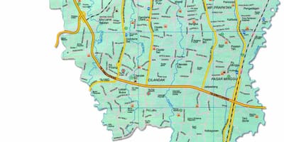 Mappa di Jakarta selatan